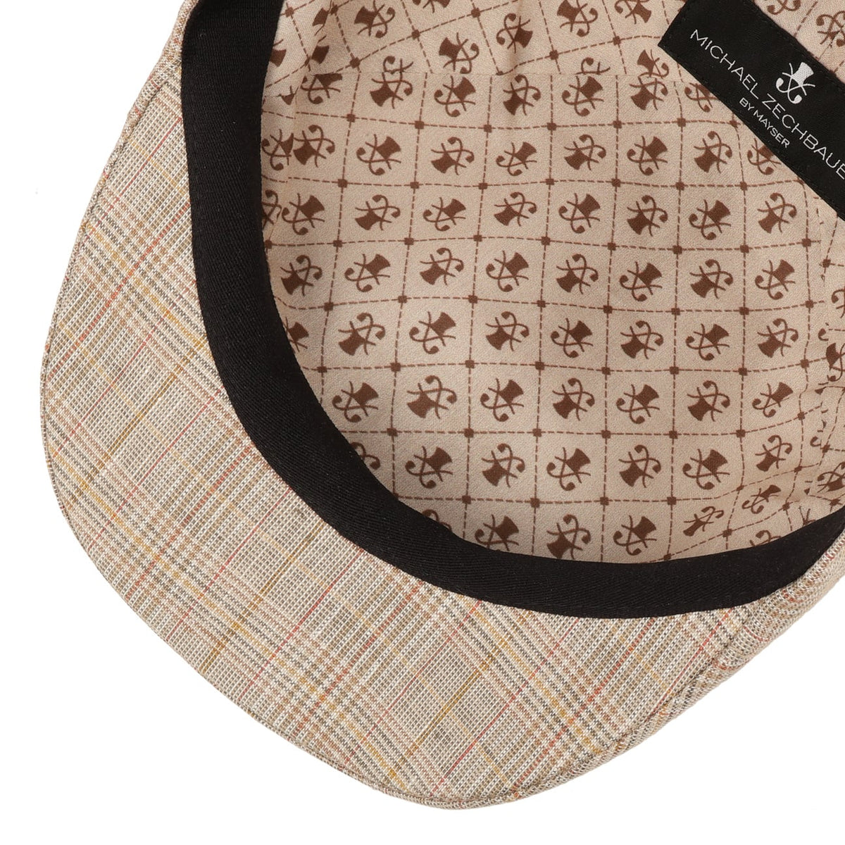 Paquito check flat cap Zechbauer hellbeige 3