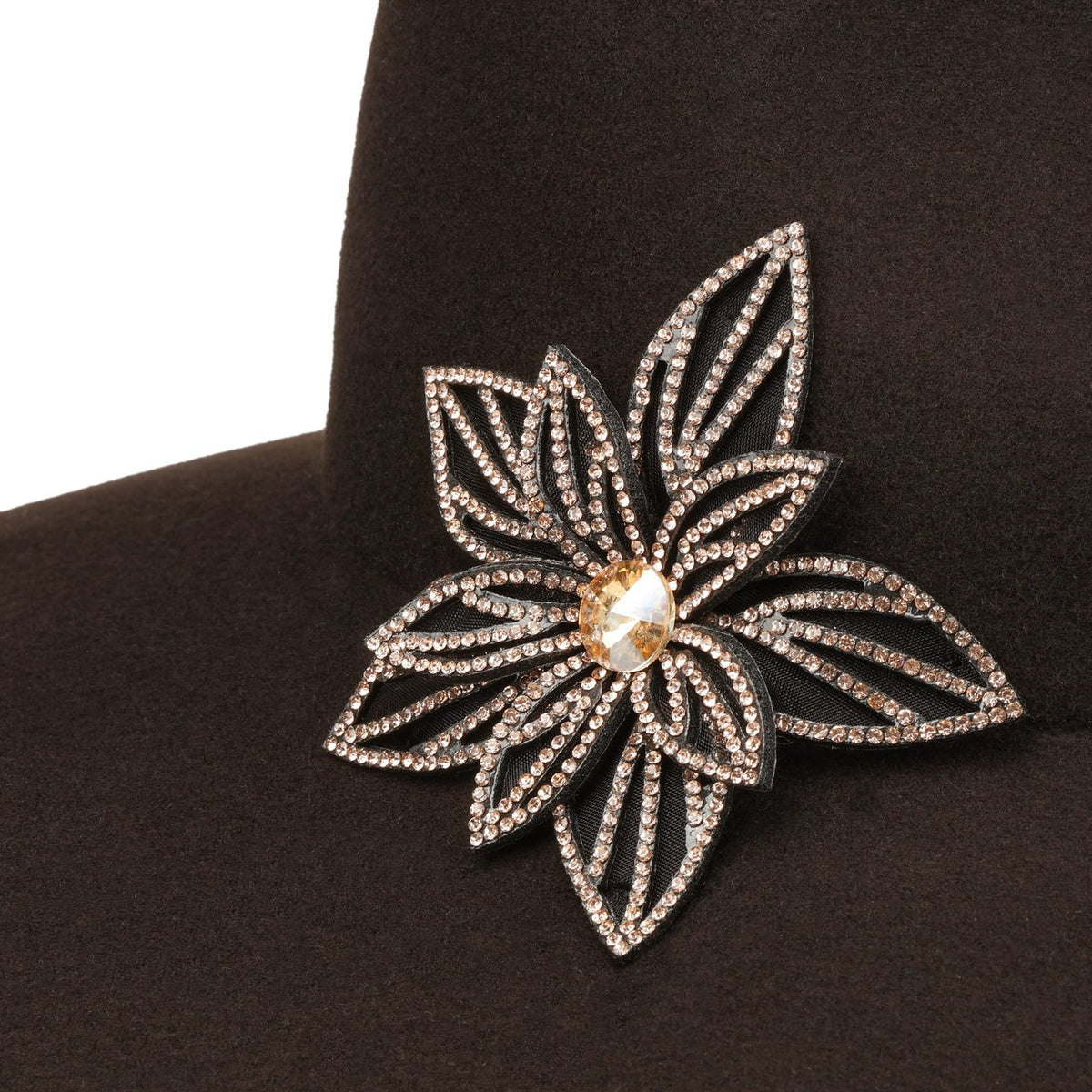 Hillary Flower Damenhut dunkelbraun 5
