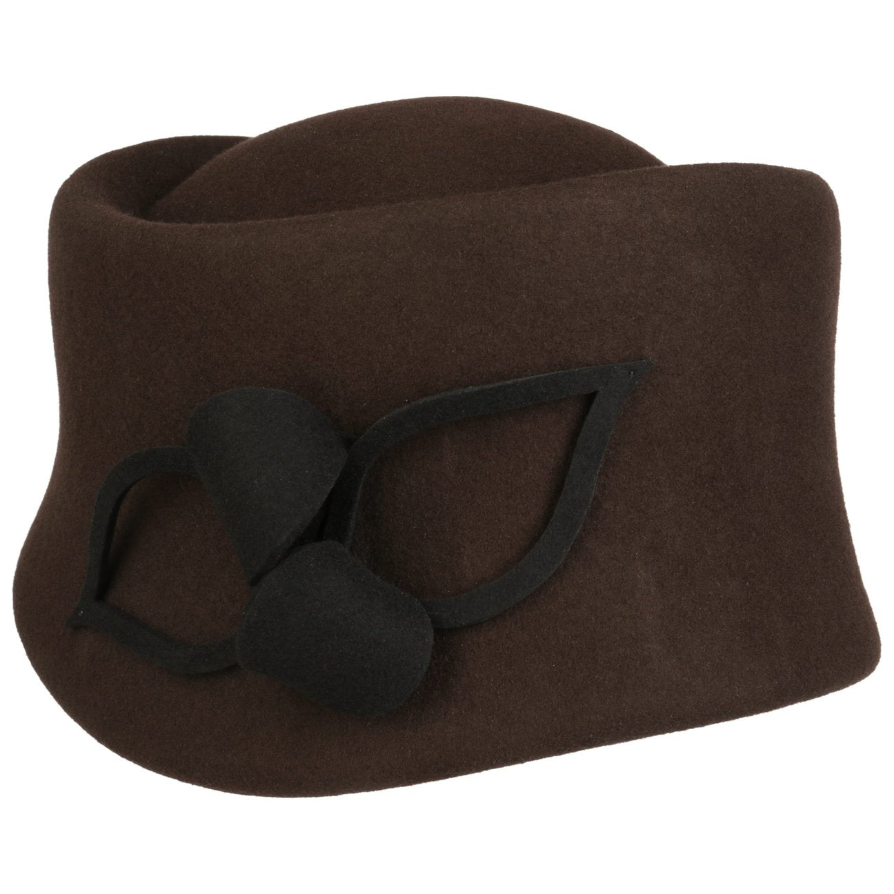 Toque Wollmütze mit Kaschmir braun 1