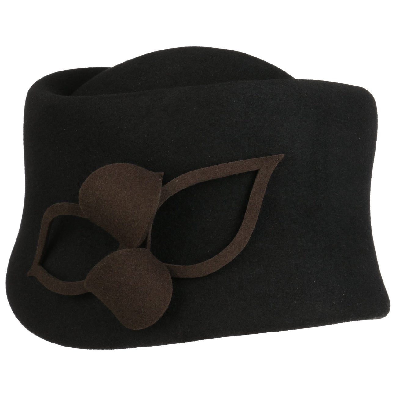 Toque Wollmütze mit Kaschmir schwarz 4