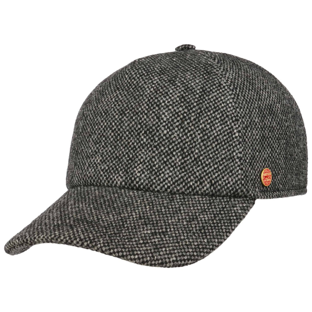 Classic Morgan Tweed Cap schwarz 1