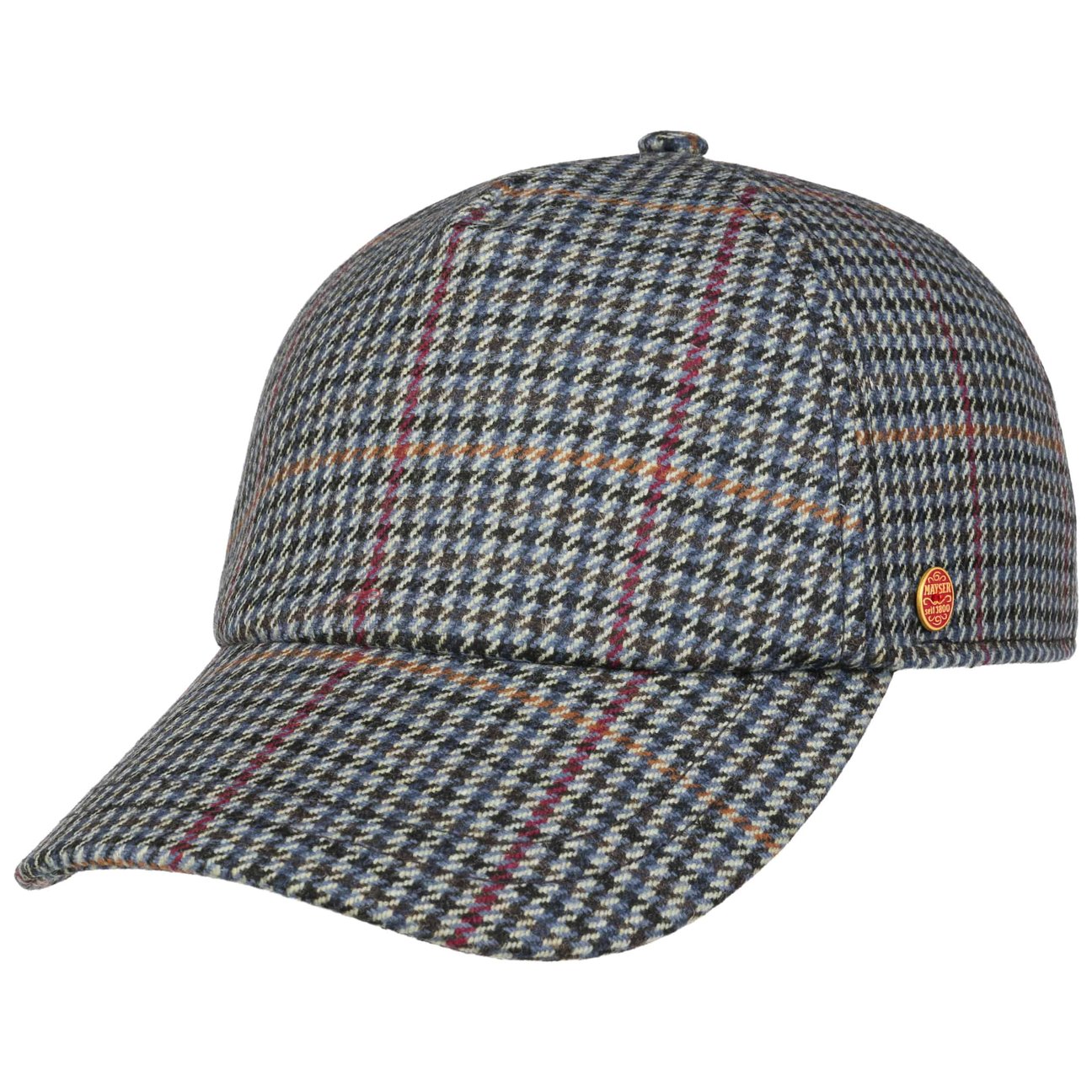 British Houndstooth Cap blau 3