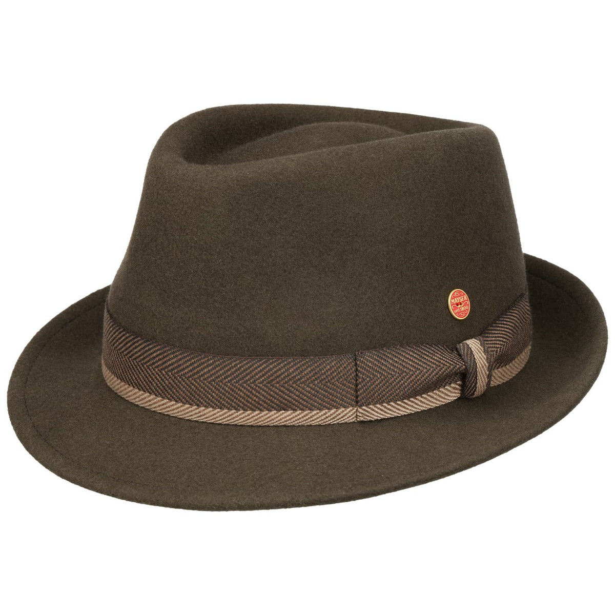 Troy Trilby Wollhut taupe 1
