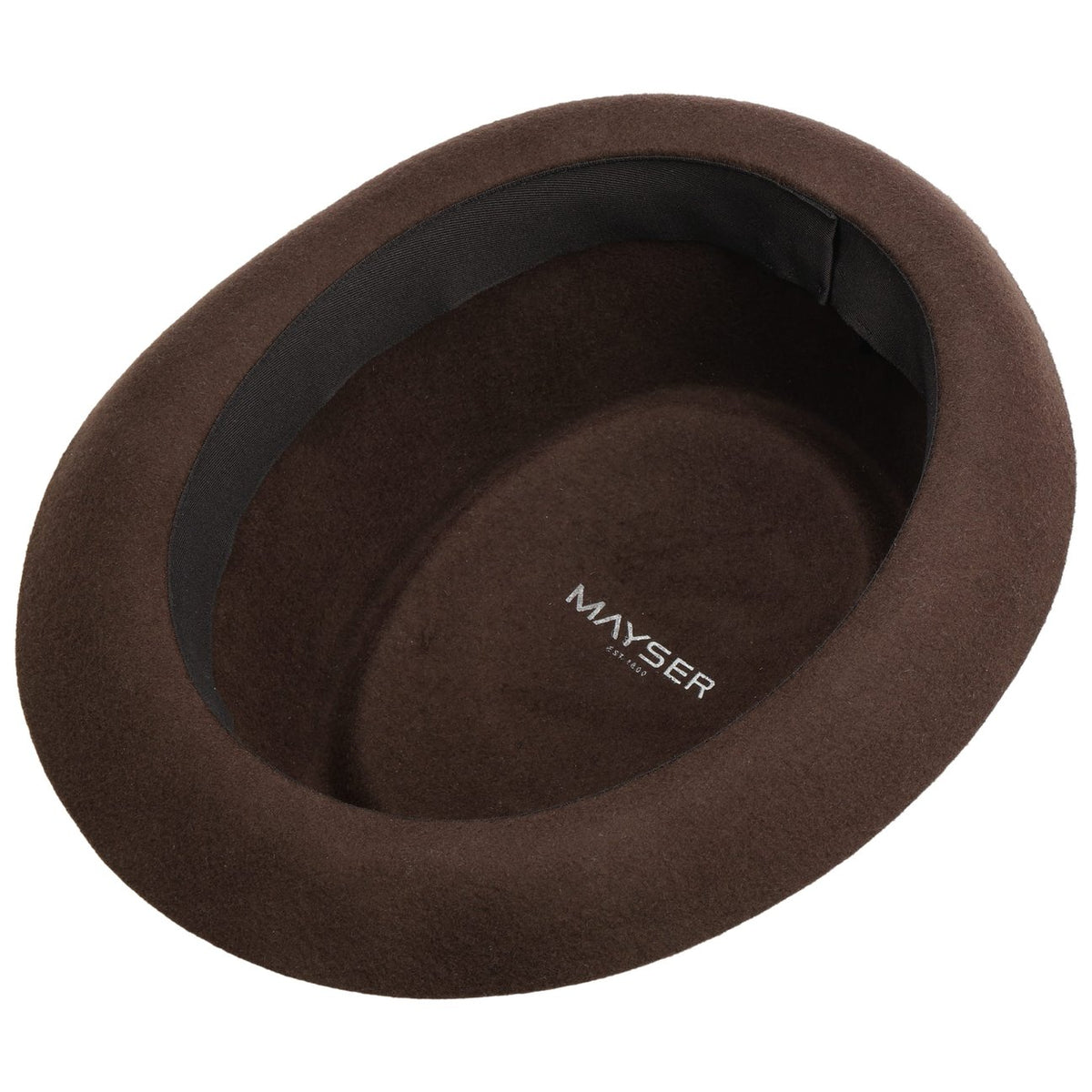 Gareth Diamond Band Pork Pie Wollhut braun 2
