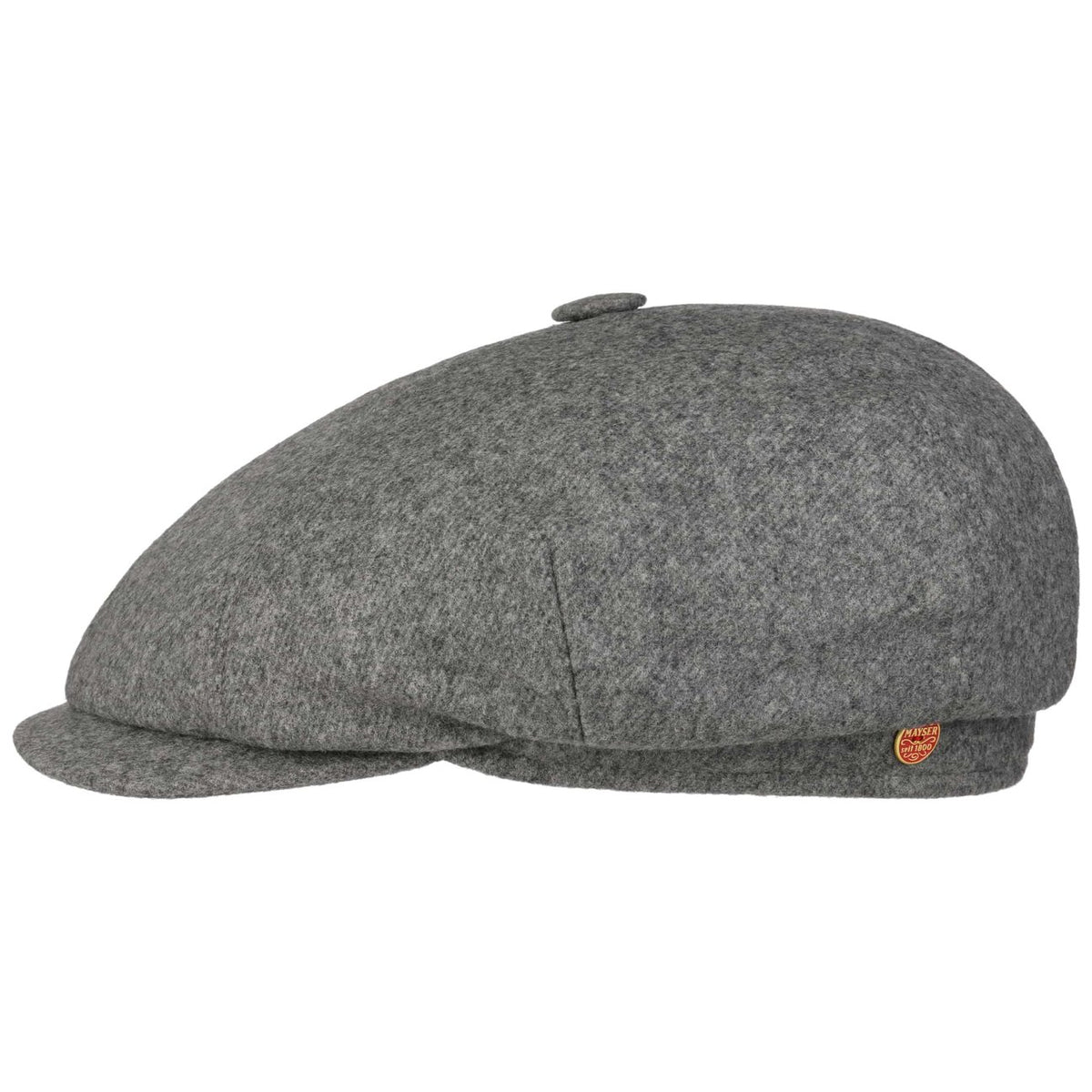 Seven Wool Blend Flatcap grau 1