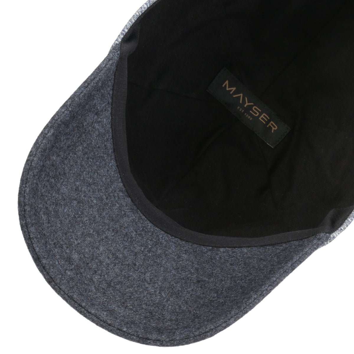 Lars Merino Cap grau-blau 3