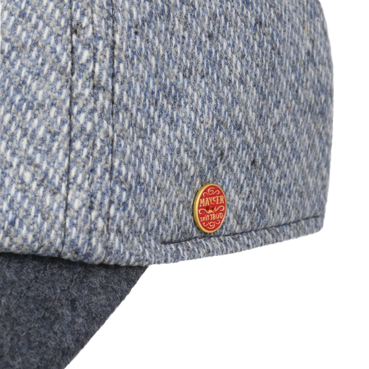 Lars Merino Cap grau-blau 6