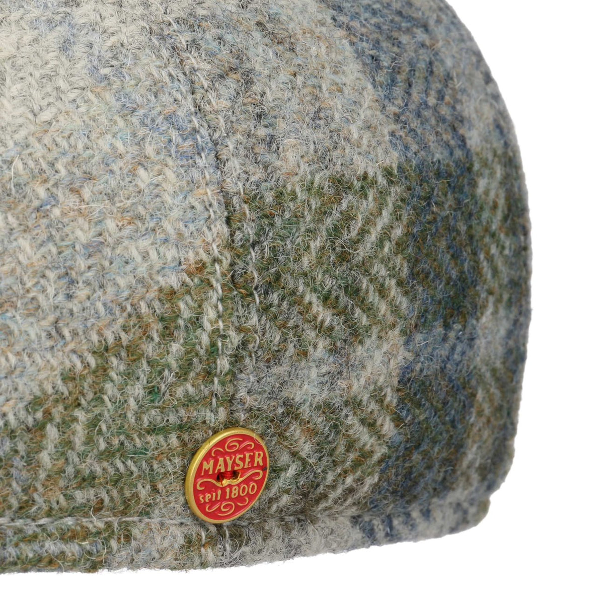 Harris Tweed Flatcap mit Ohrenklappen grün 5