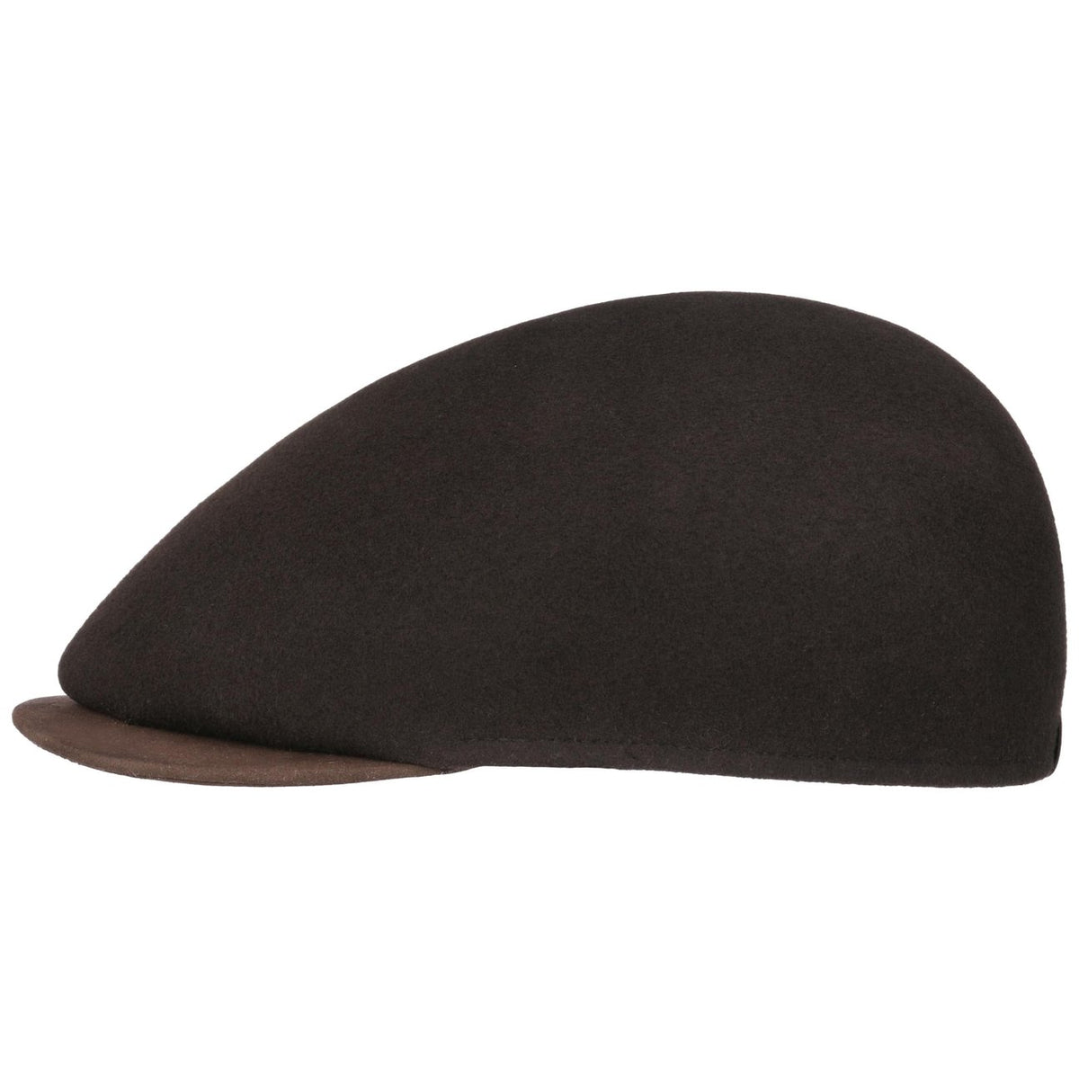 Twotone Dan Wool Flat Cap dunkelbraun 1