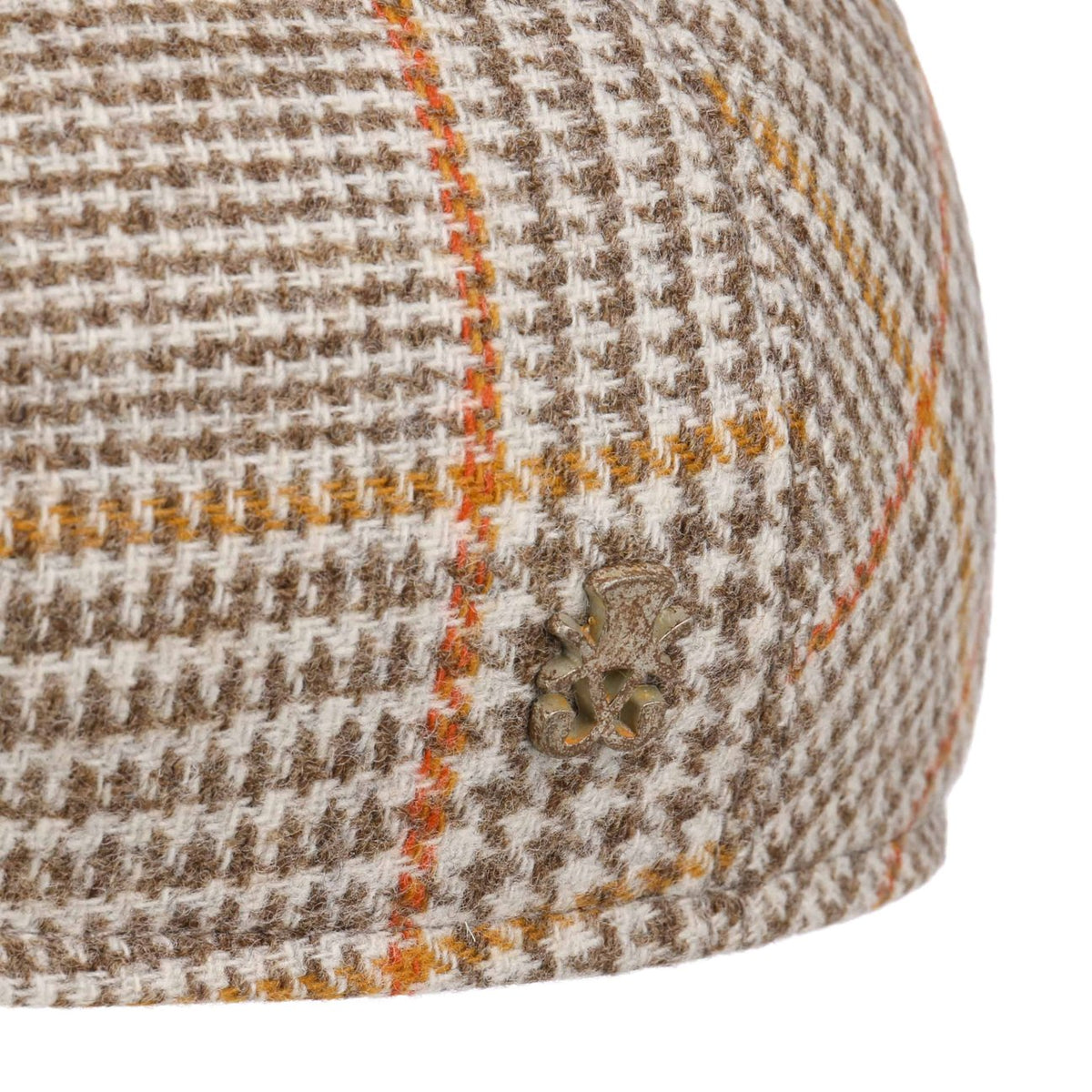 Marzio Glencheck Flatcap Zechbauer beige 4