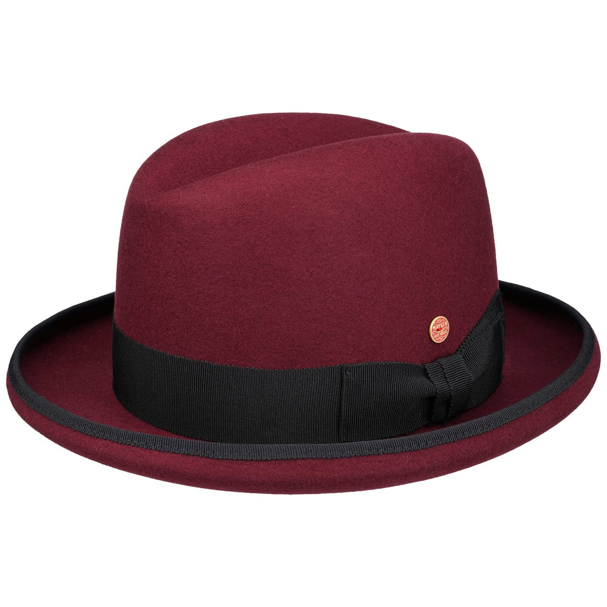 Chapeau en Feutre Homburger bordeaux 17
