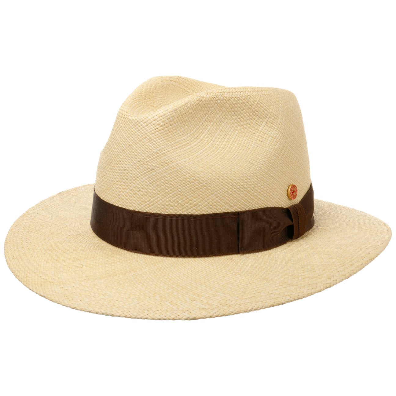 Brown Menton Panamastrohhut natur 