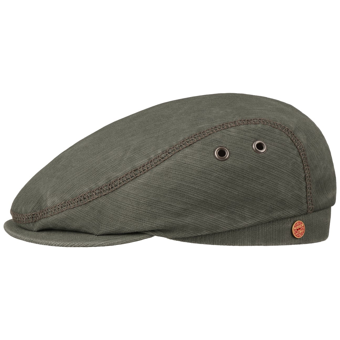 Franky Sun Protect Flat Cap oliv 52