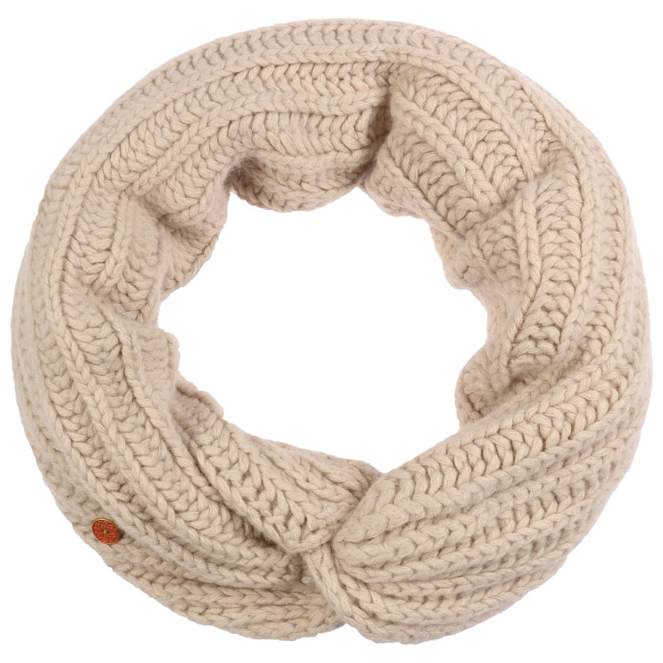 Moyana Wool Mix ögla halsduk beige 1