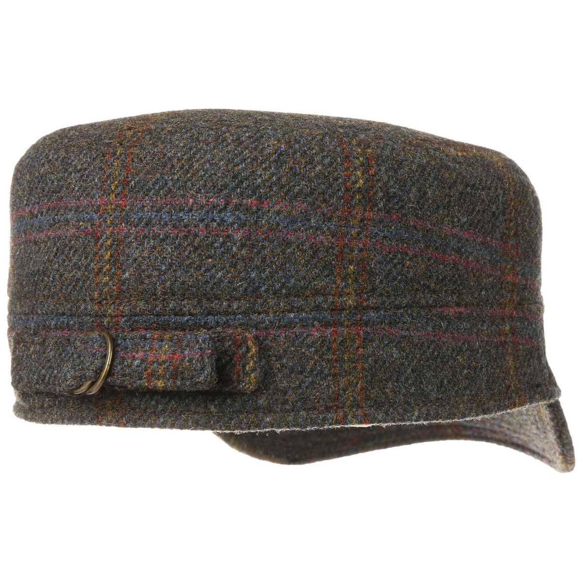 Shetland Wool Army Cap blau-grün 5