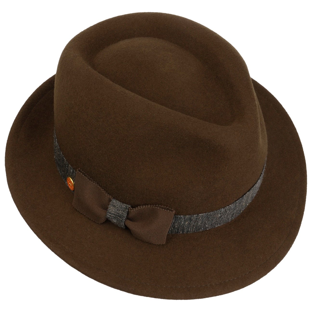 Leila Wool Bogart Hat dunkelbraun 26