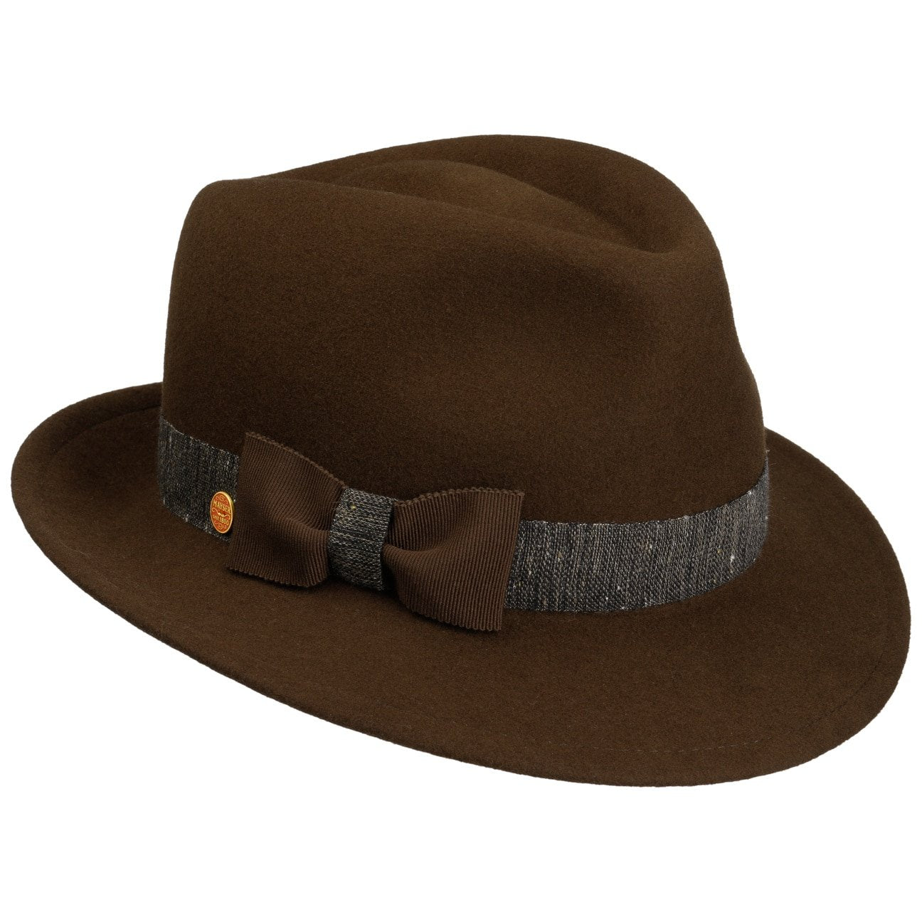 Leila Wool Bogart Hoed dunkelbraun 10