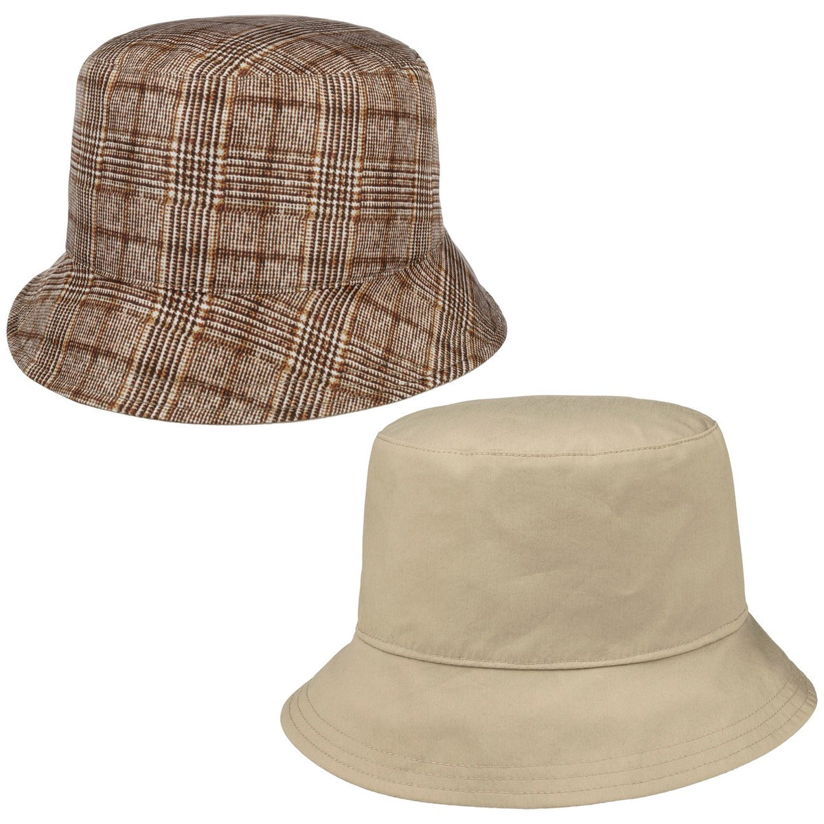 Ella Vendbar Hatt med Bøtte braun 4