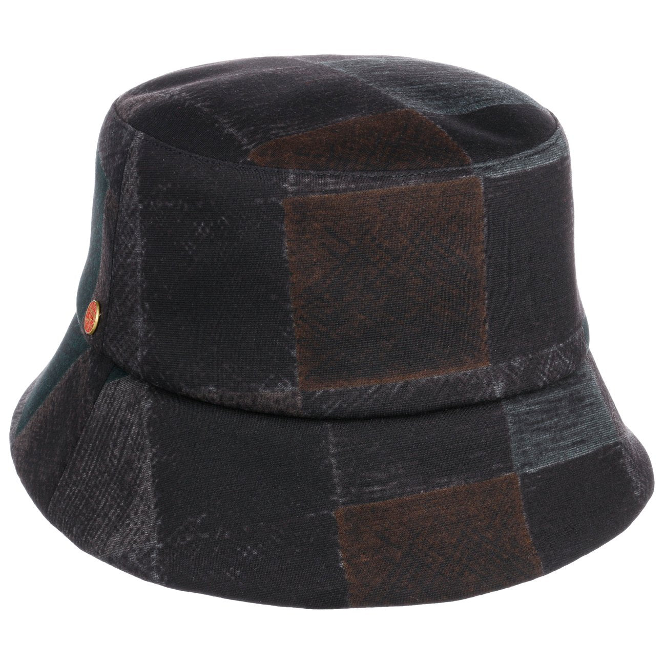 Maite Check Bucket Stoffhut schwarz-grün 