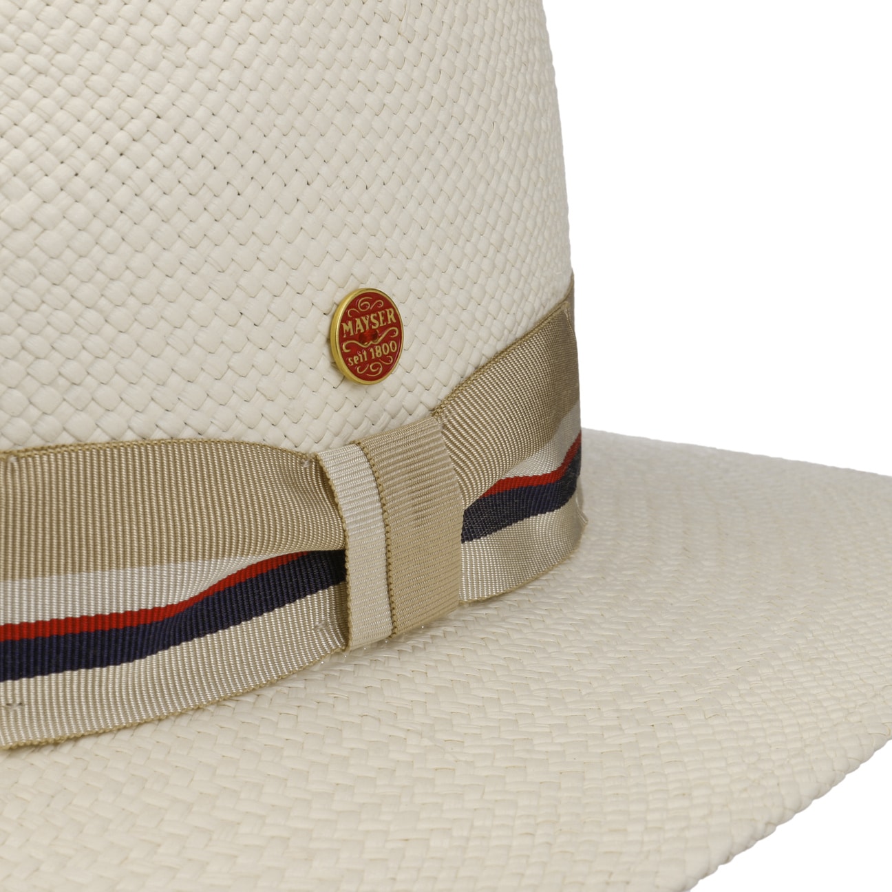 Chapeau en paille Menton Panama cremeweiß-beige 16