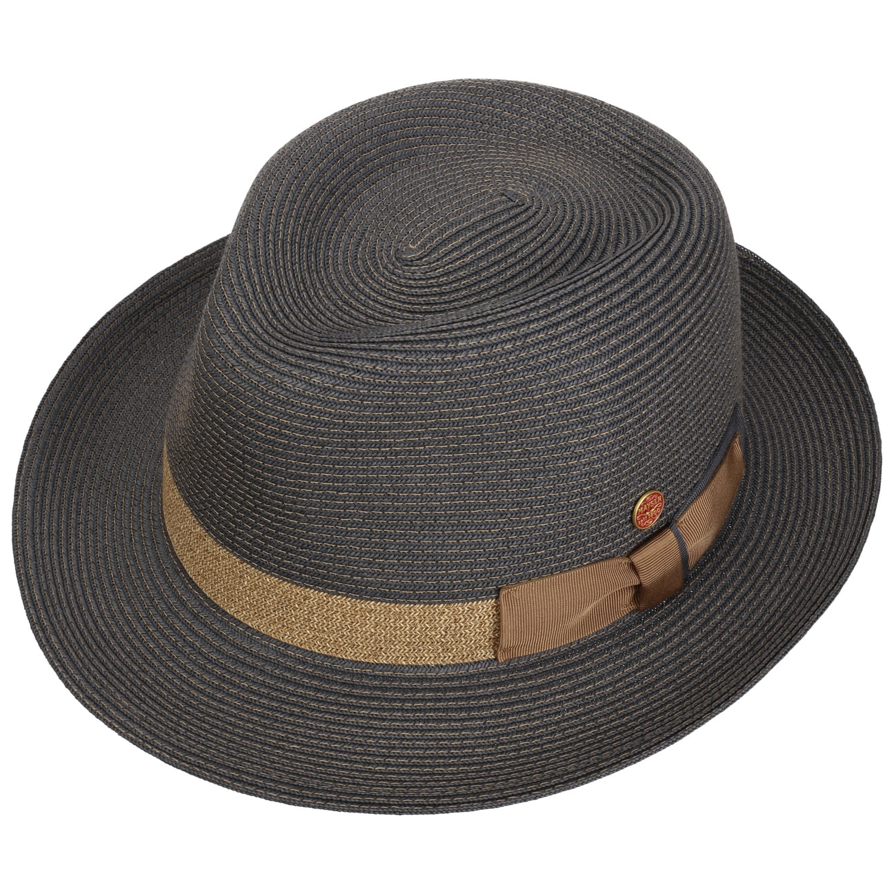 Samuel Livorno Fedora Stråhatt grau-beige 18