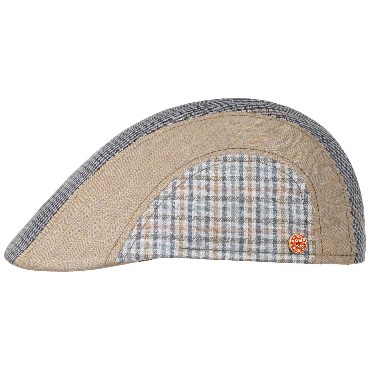 Pitt Patchwork Flatcap beige 