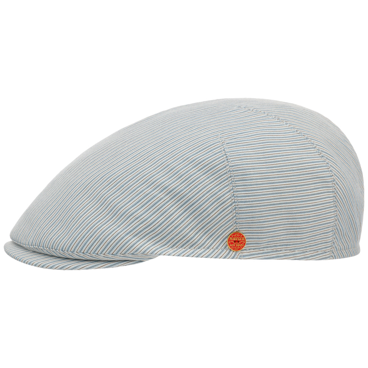 Sidney Flat Cap i Bomullsblanding hellblau 2