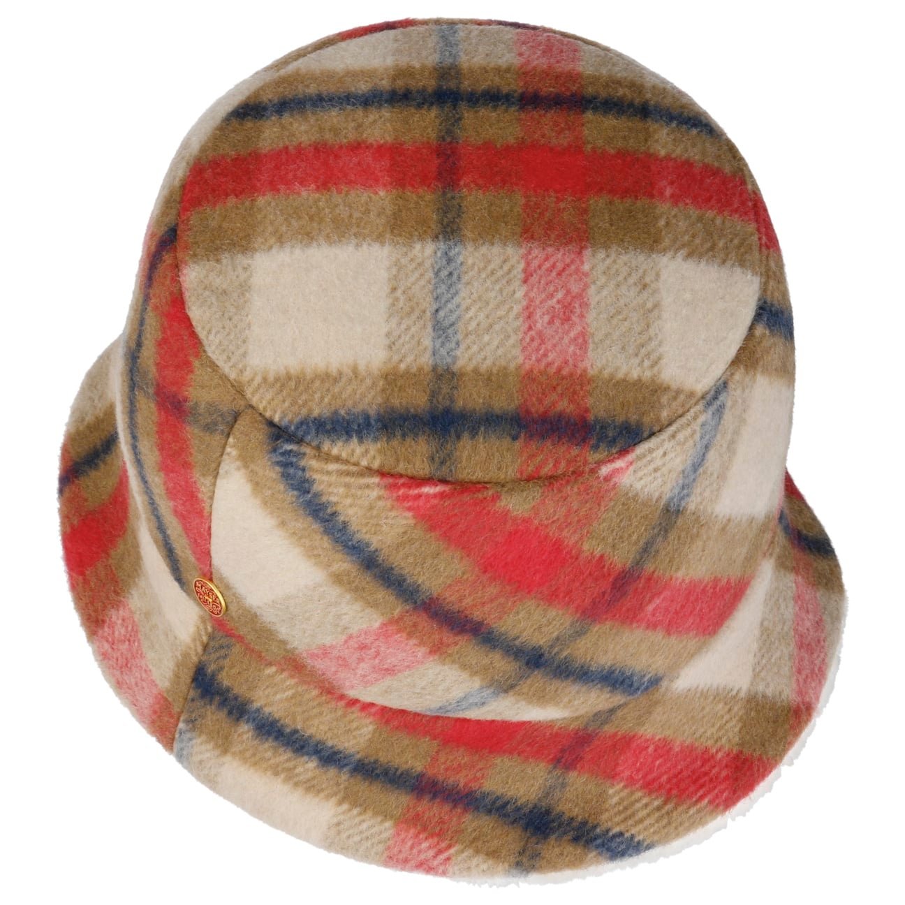 Doriet Check Bucket Wendehut camel 11