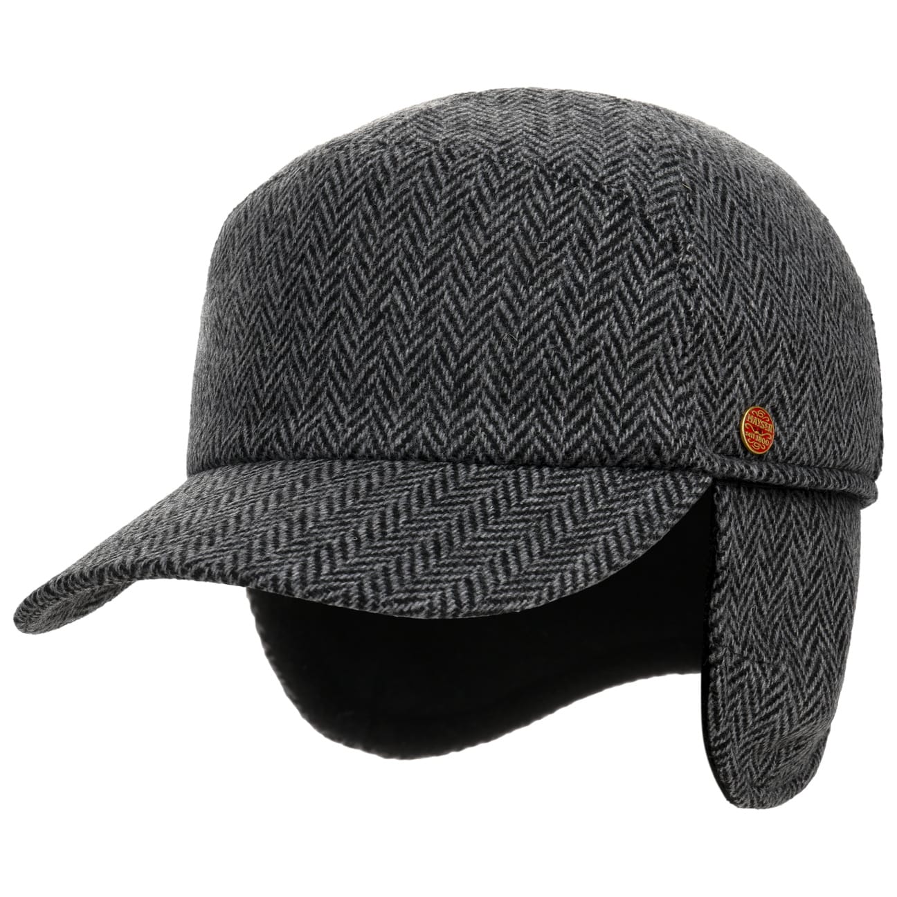 Mayser Herringbone Cap mit Ohrenklappen