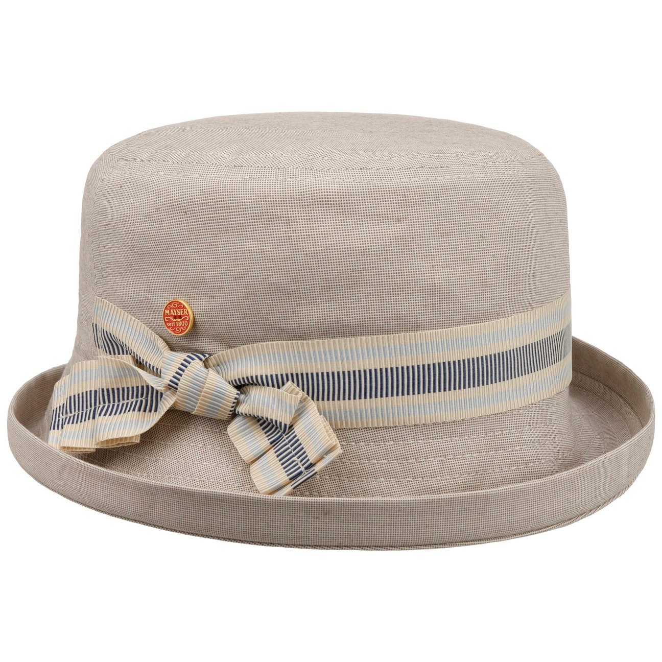 Bonnet Eve en coton avec protection UV hellbeige 