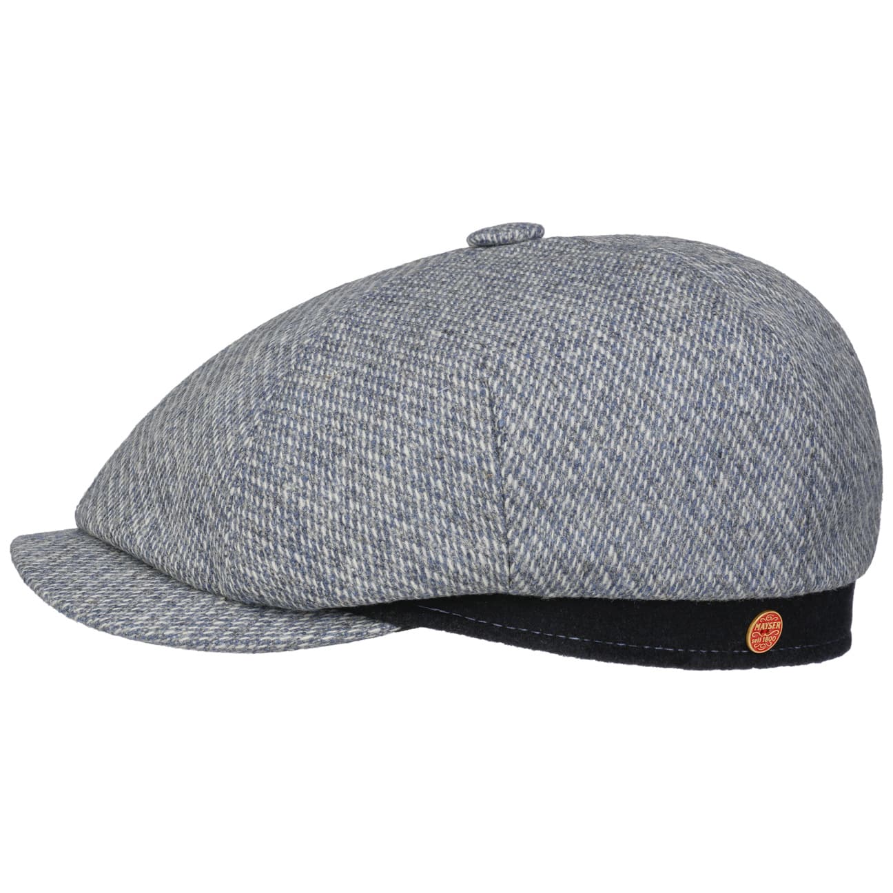 Casquette plate à sept bords contrastés blau 