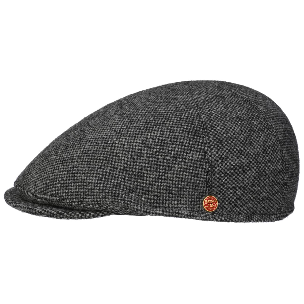 Sidney Tweed Flatcap schwarz 