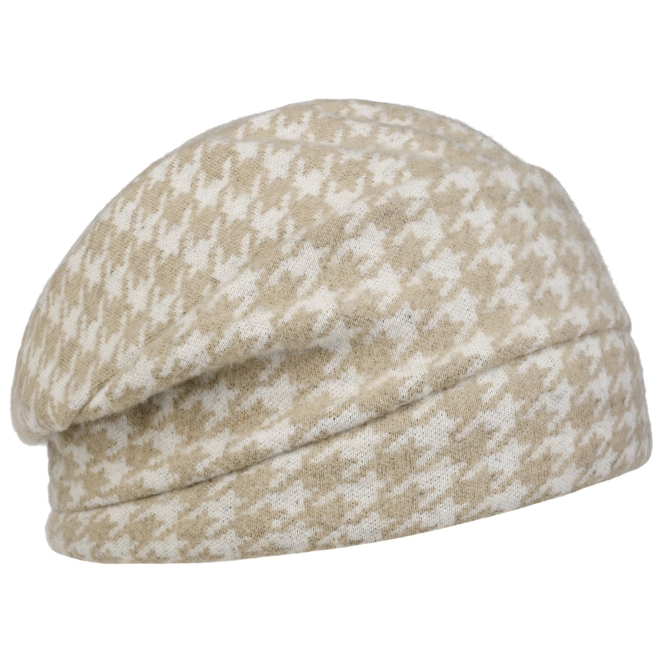 Klara Jersey Houndstooth Turban beige 