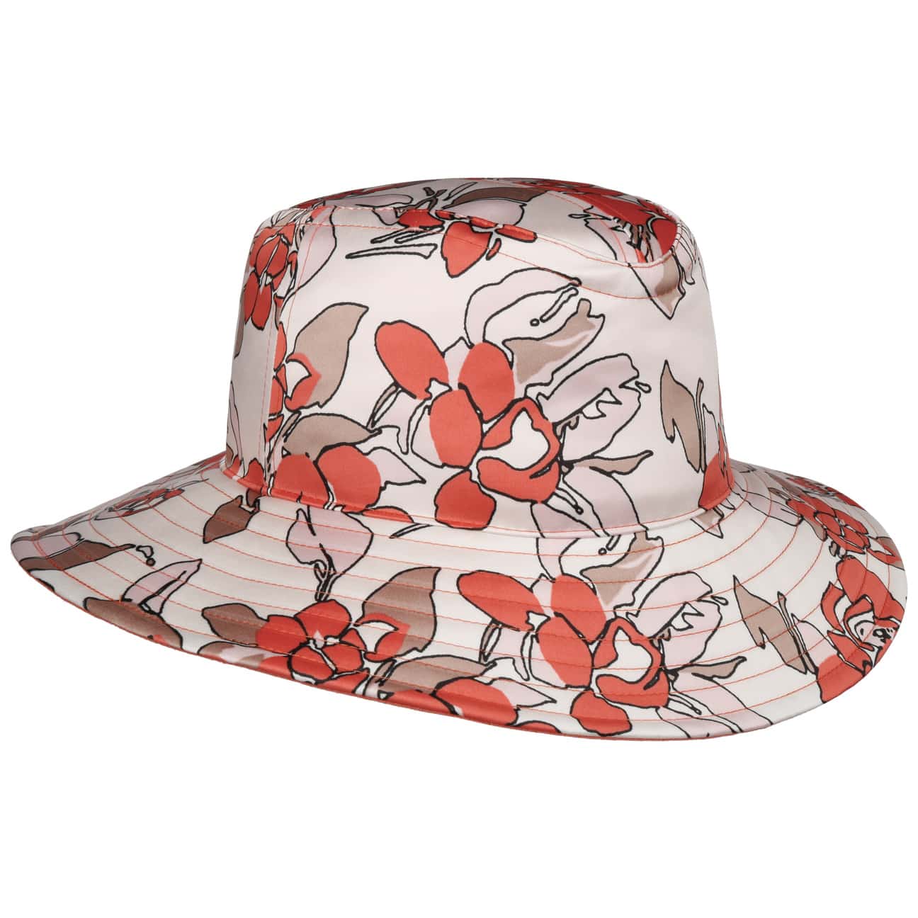 Chapeau de pluie Odine Flower avec protection UV apricot 