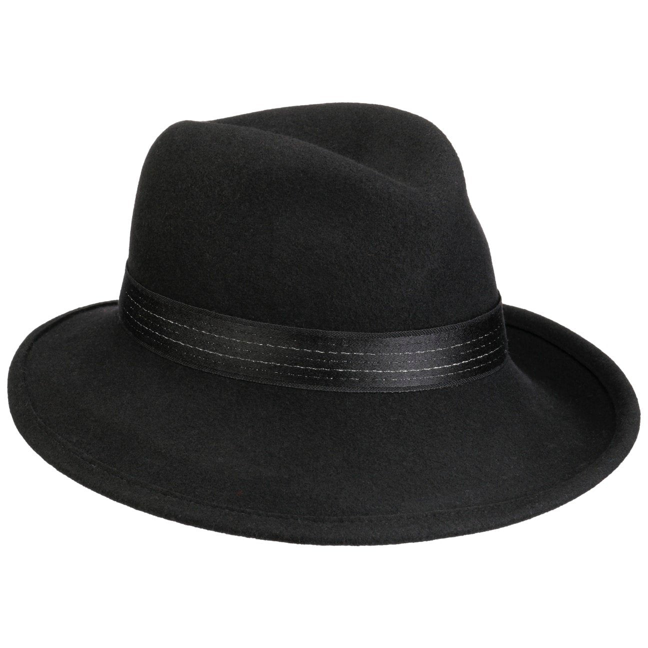 Bonnet en laine Saskia schwarz 
