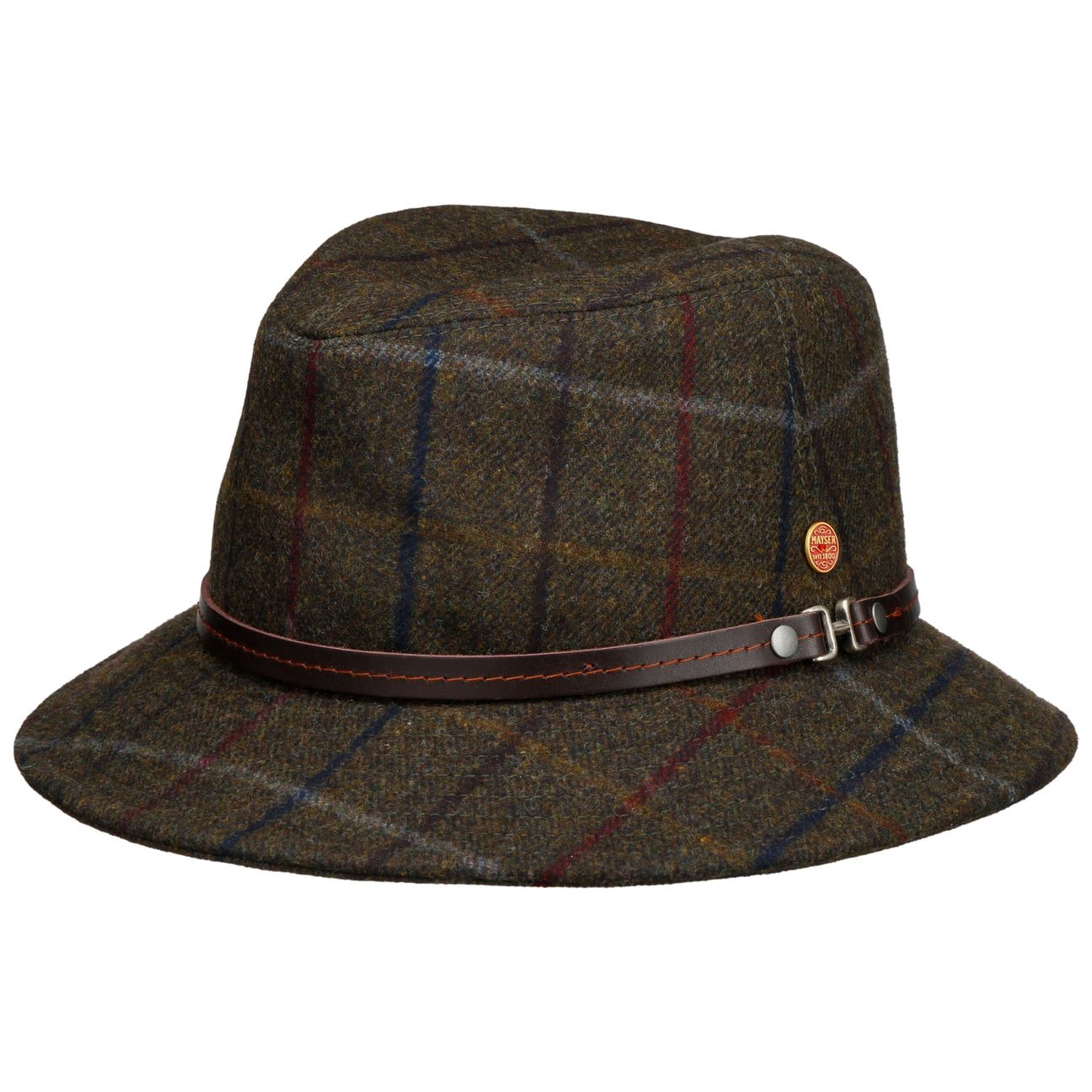Check Bucket Wollhut braun 