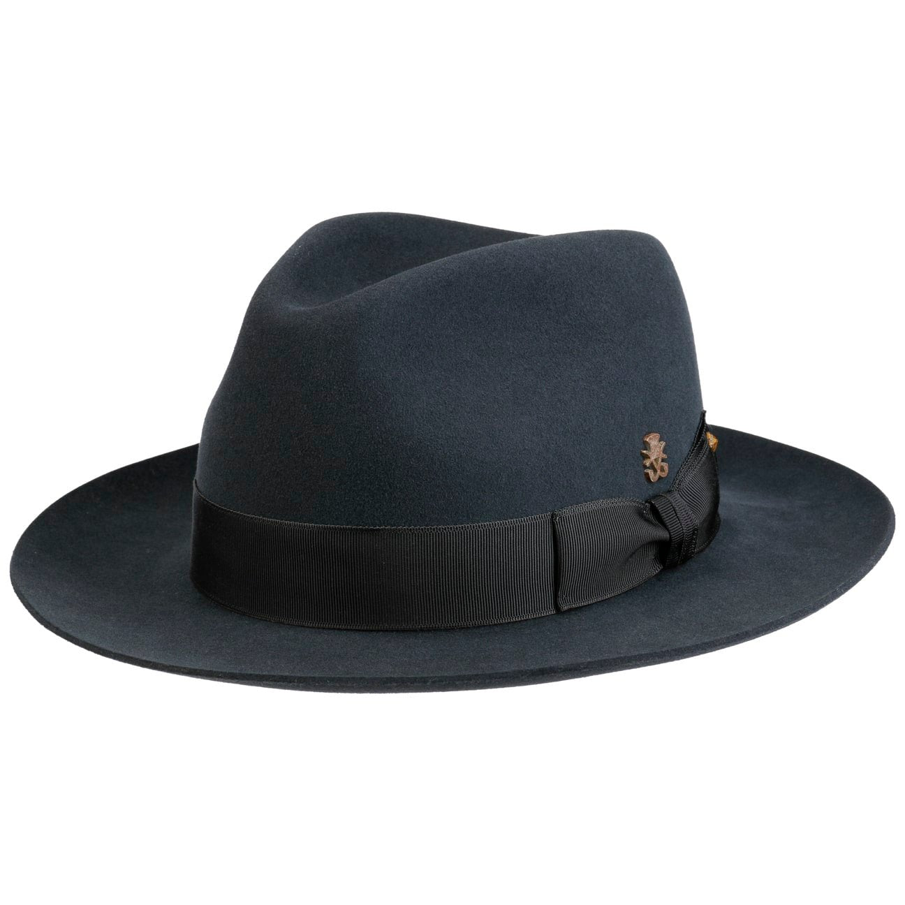 Chapeau en laine velours Alicante Zechbauer dunkelgrau 