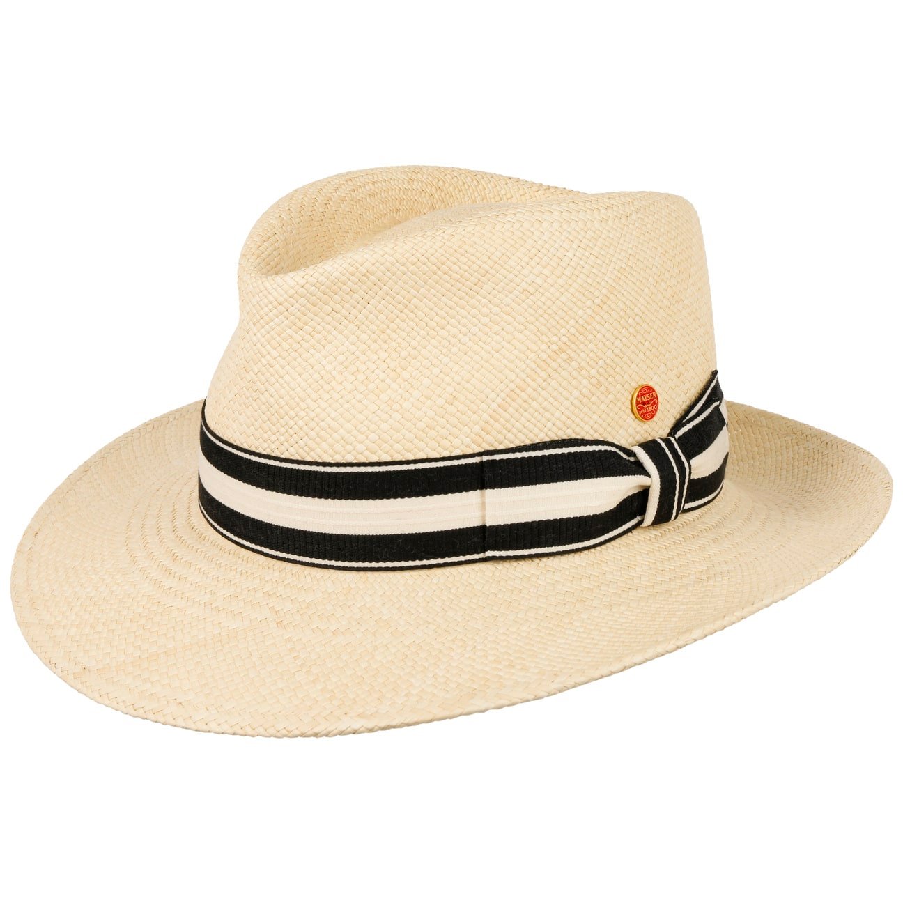 Varelo Bogart Panama Hat natur-schwarz 