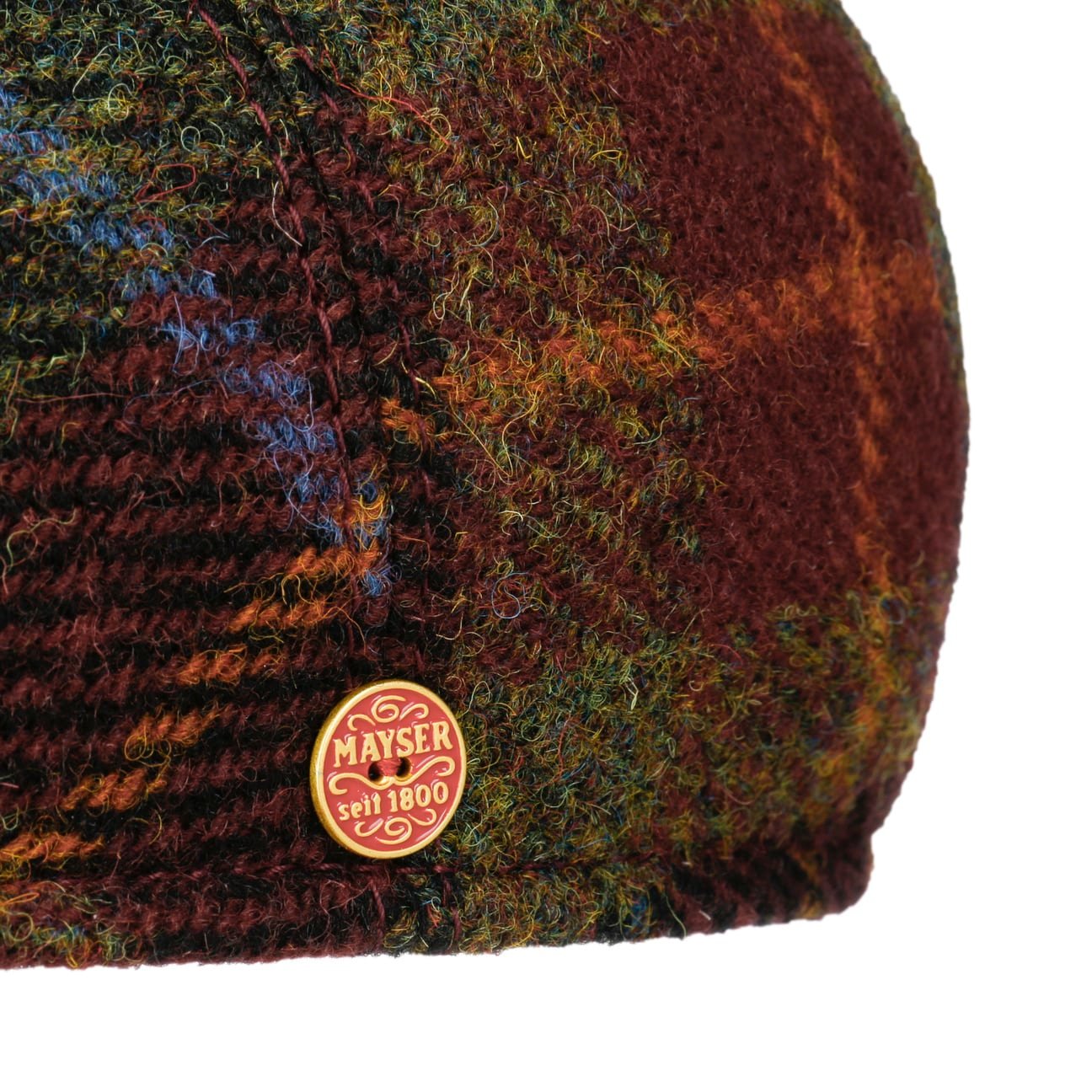 Sidney Harris Tweed Flatcap bordeaux 5