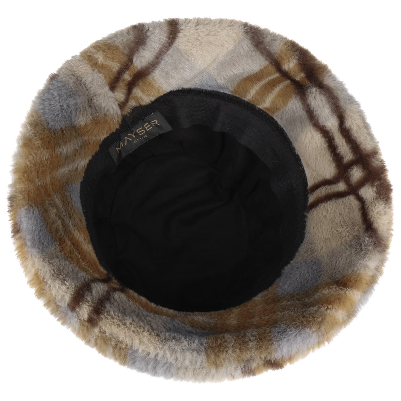 Philippa Plush Bucket Fabric Hat beige 3