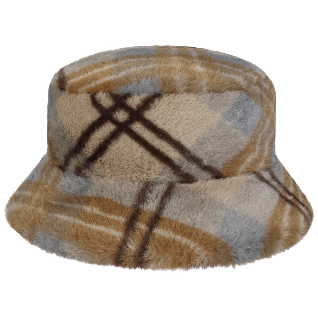 Philippa Plush Bucket Fabric Hat beige 