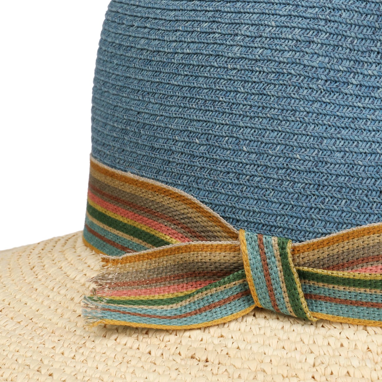 Nane Raffiahut natur-blau 5