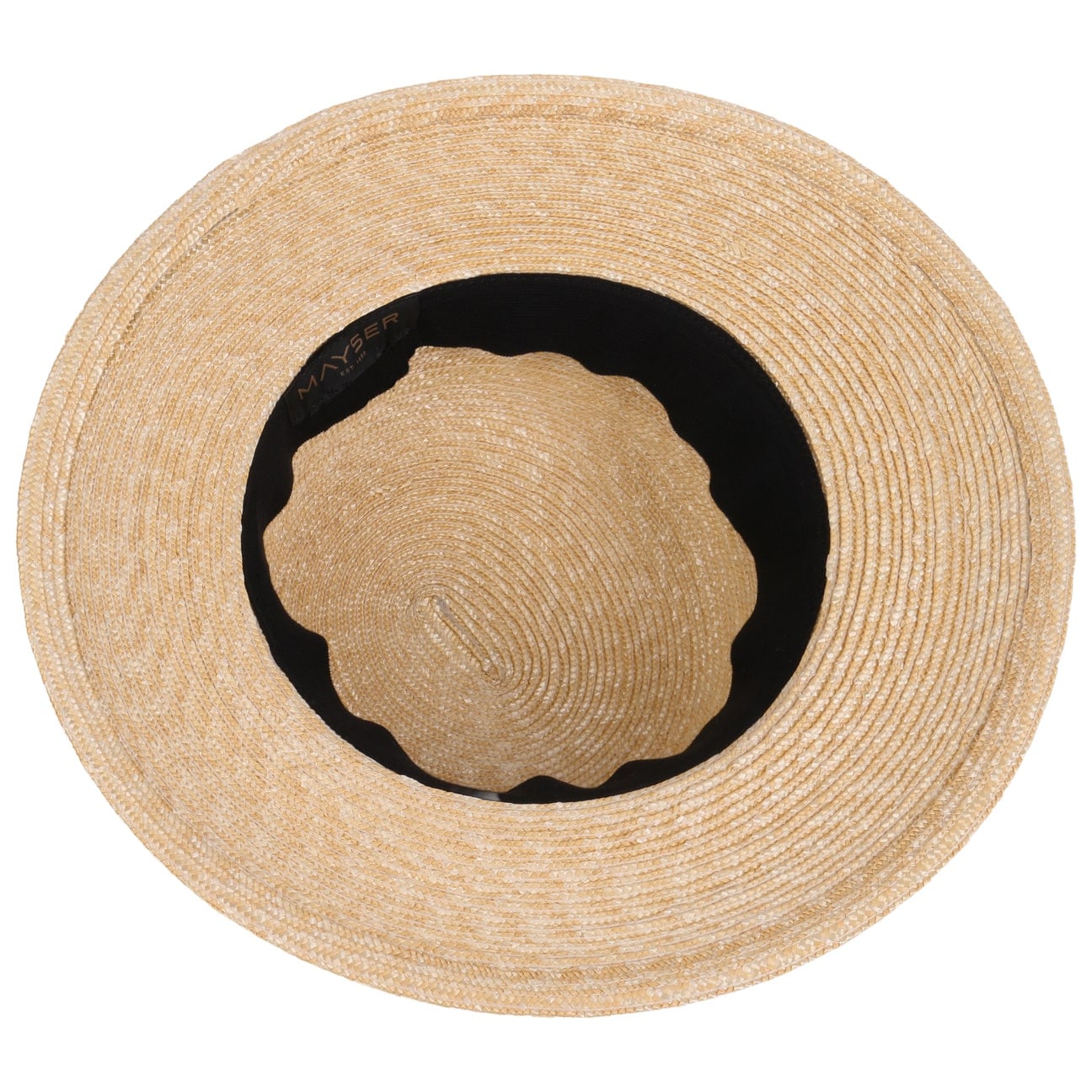 Palmira Weizenstrohhut mit UV-Schutz natur-schwarz 3