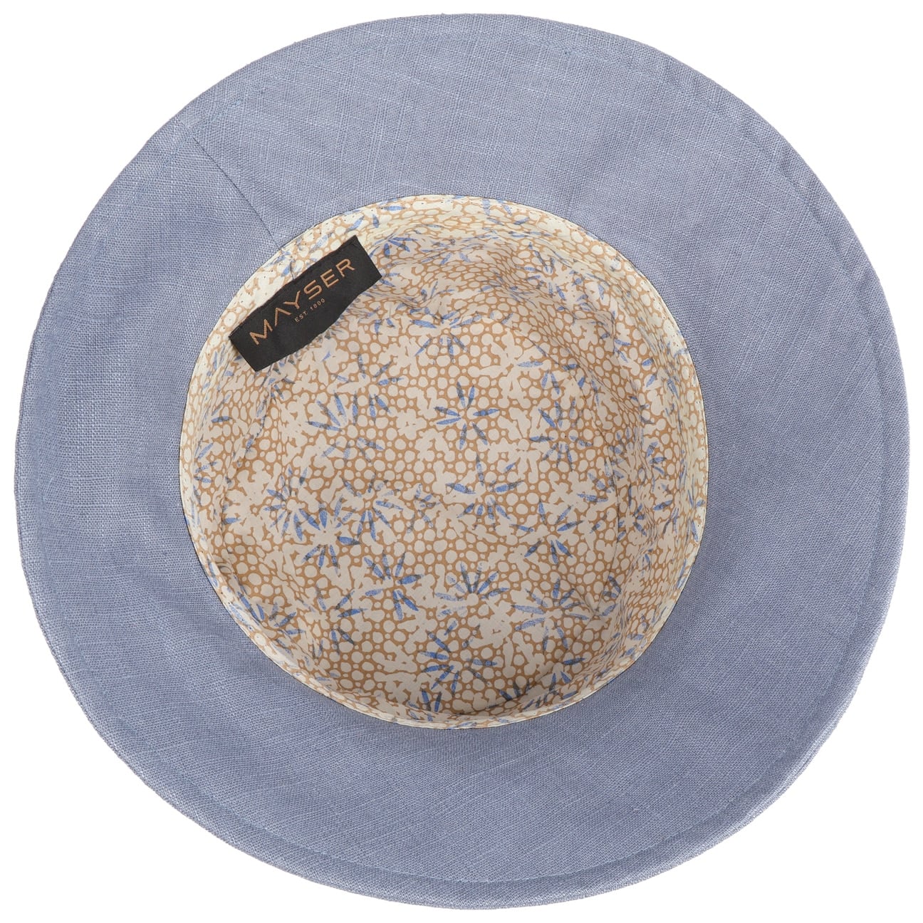 Lavinia Linen Hat hellblau 14