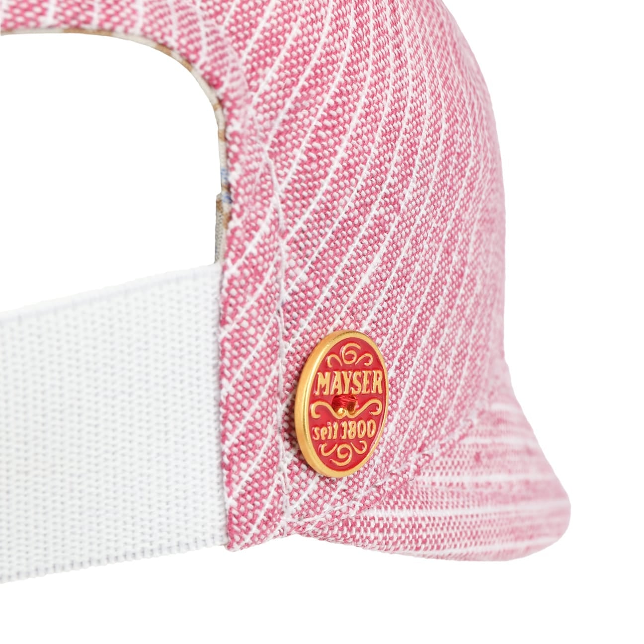 Lilly Stripes Leinen Baumwolle Visor rot 17
