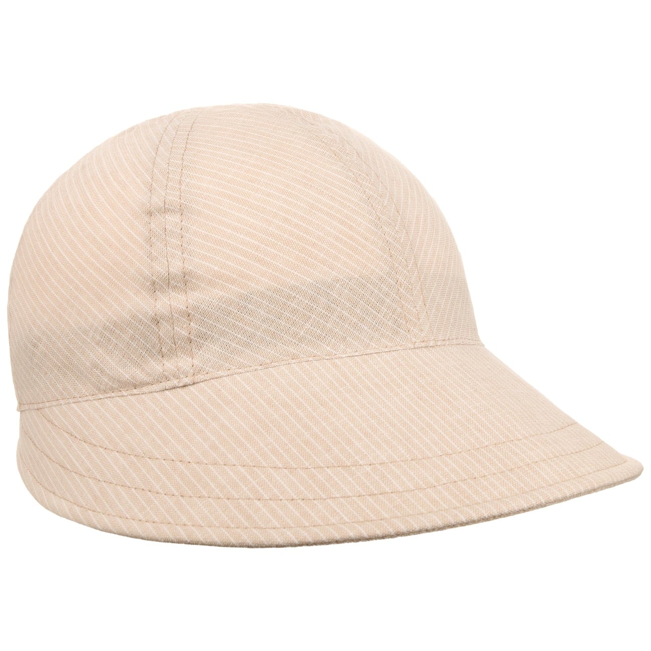 Lilly Stripes Leinen Baumwolle Visor hellbeige 2
