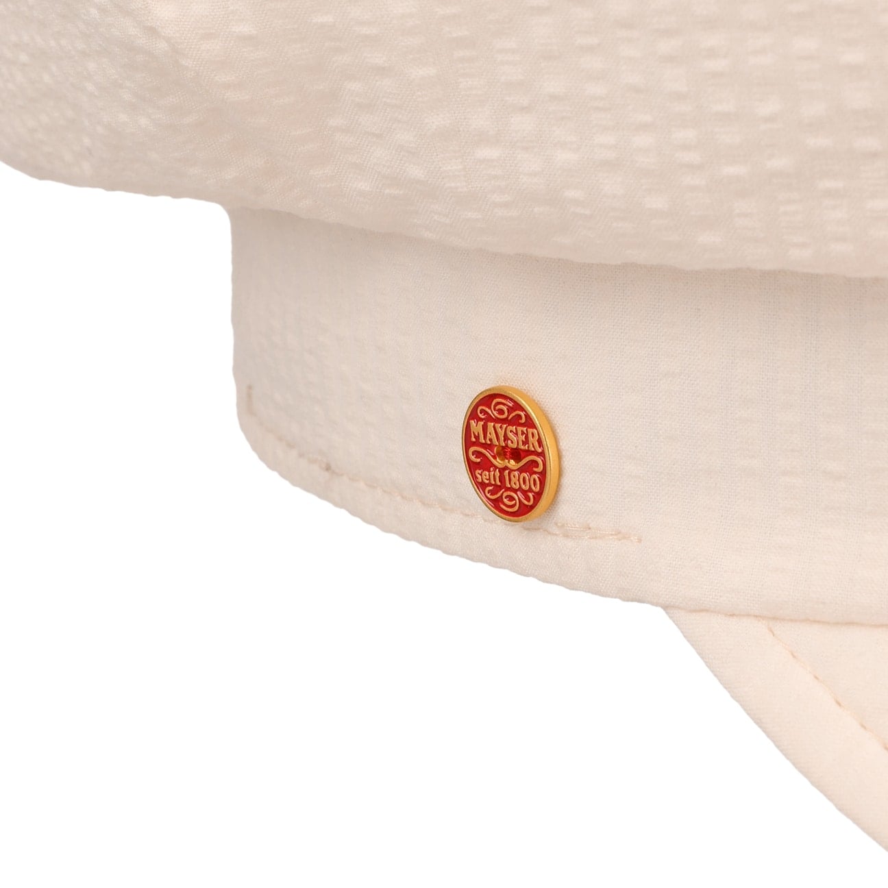 Camilla Seersucker Reversible Cap cremeweiß 4