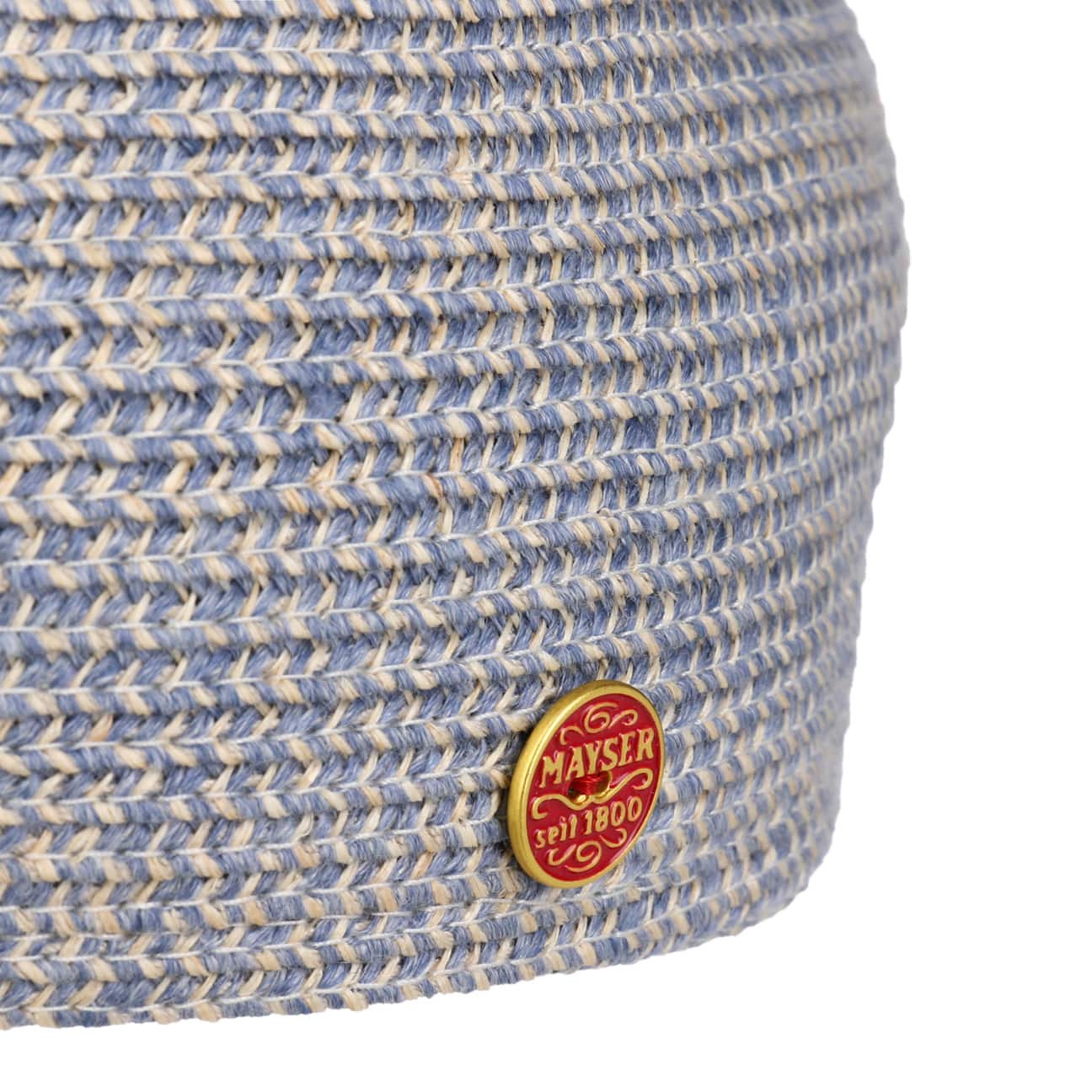 Dan Leinen-Hanf-Mix Flatcap blau 3