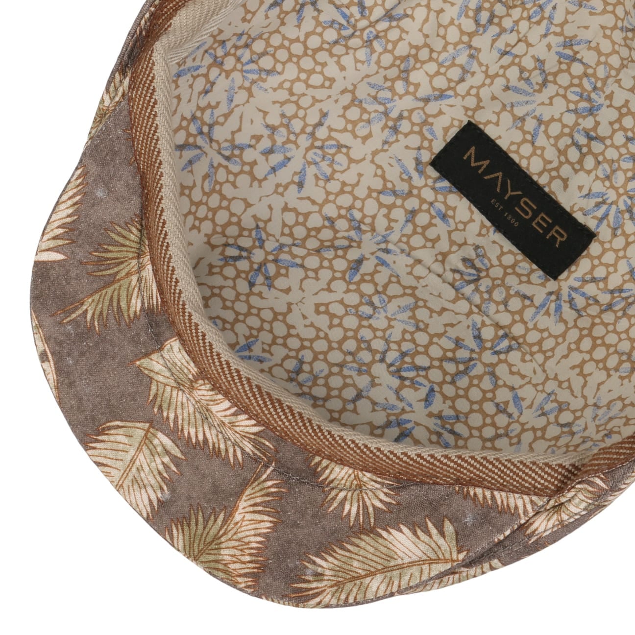 Sidney Leaf Flat Cap taupe 5