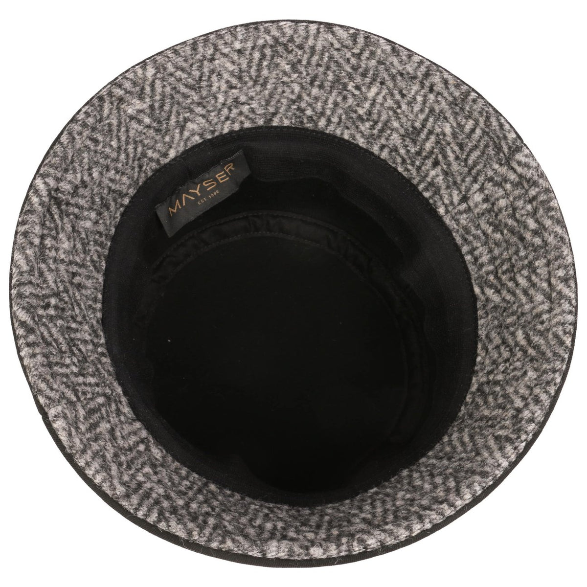 Maite Bucket Damenhut grau-schwarz 3